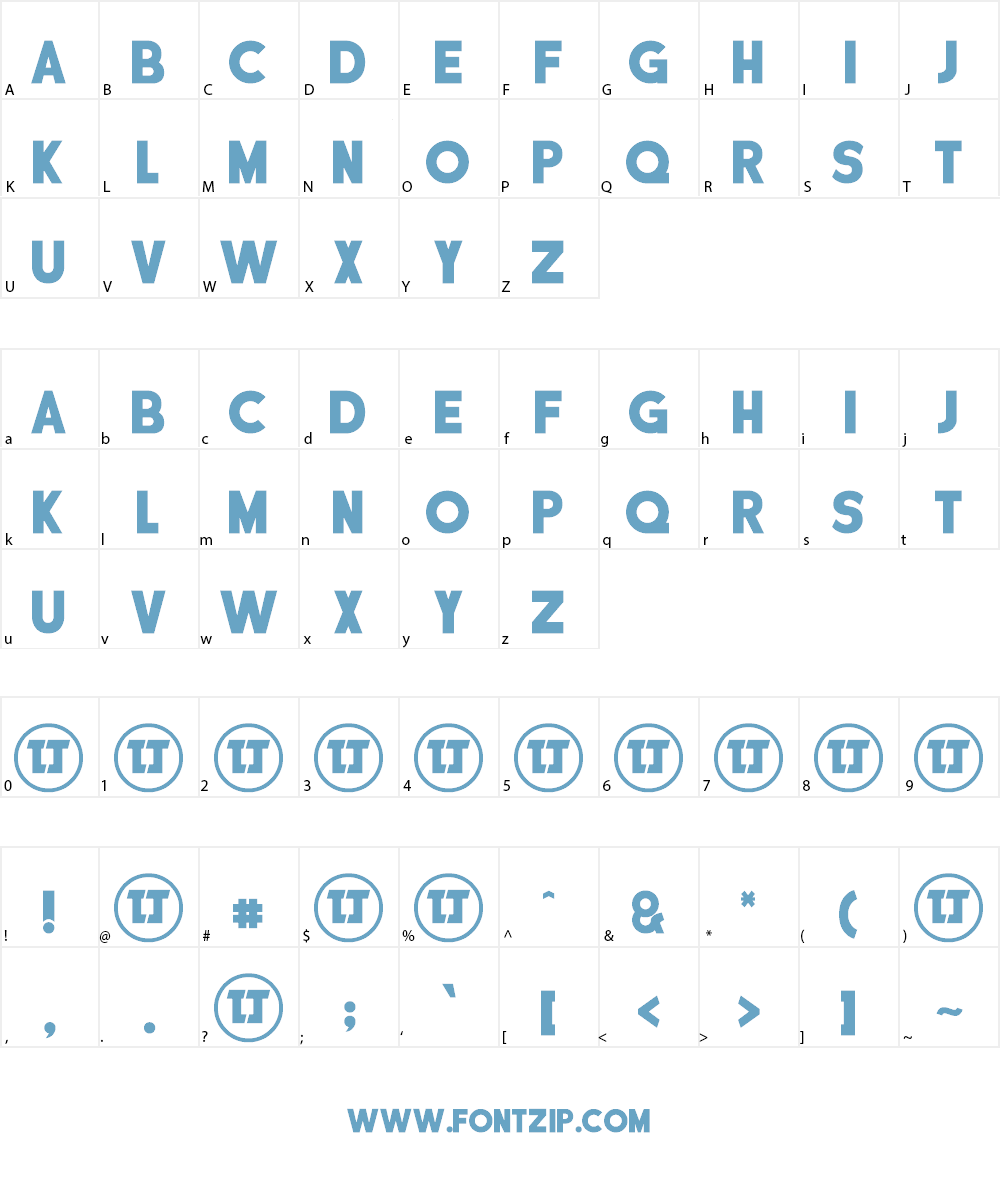 DISCIPLINA PERSONAL USE Font Character